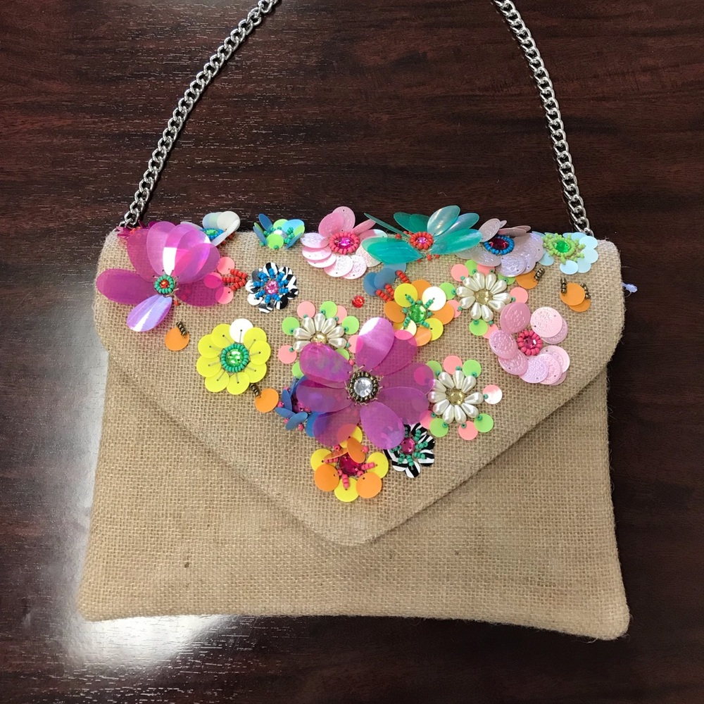 Beaded Francesca’s Handbag NWT